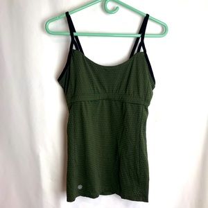 Athleta Flow Yoga Tank Olive Green Large